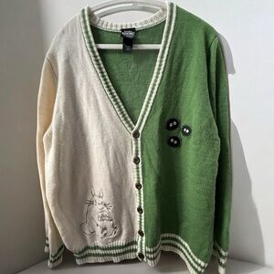 Her Universe Green and Cream Totoro Cardigan